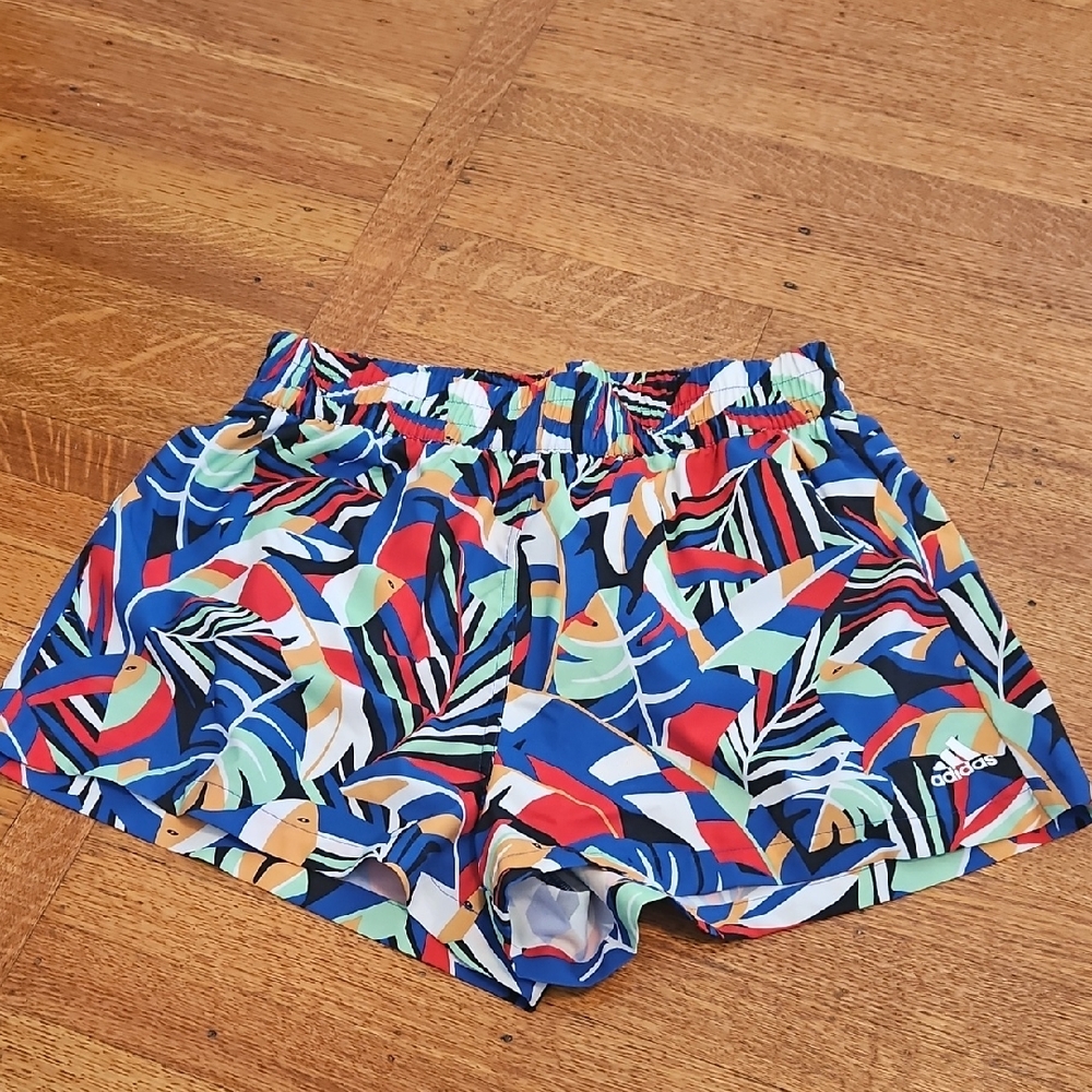 Adidas Women's Multicolor Patterned Shorts